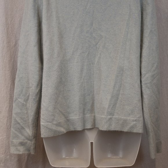 Escada Sport Blue Argyle Cardigan Sweater Wool Angora Blend Large Preppy - Picture 10 of 12